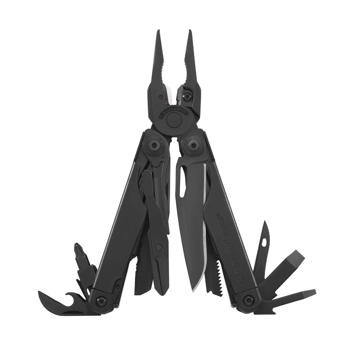 Leatherman Surge (custom-modified with saw/file/auger swaps, ~$323 in mods)