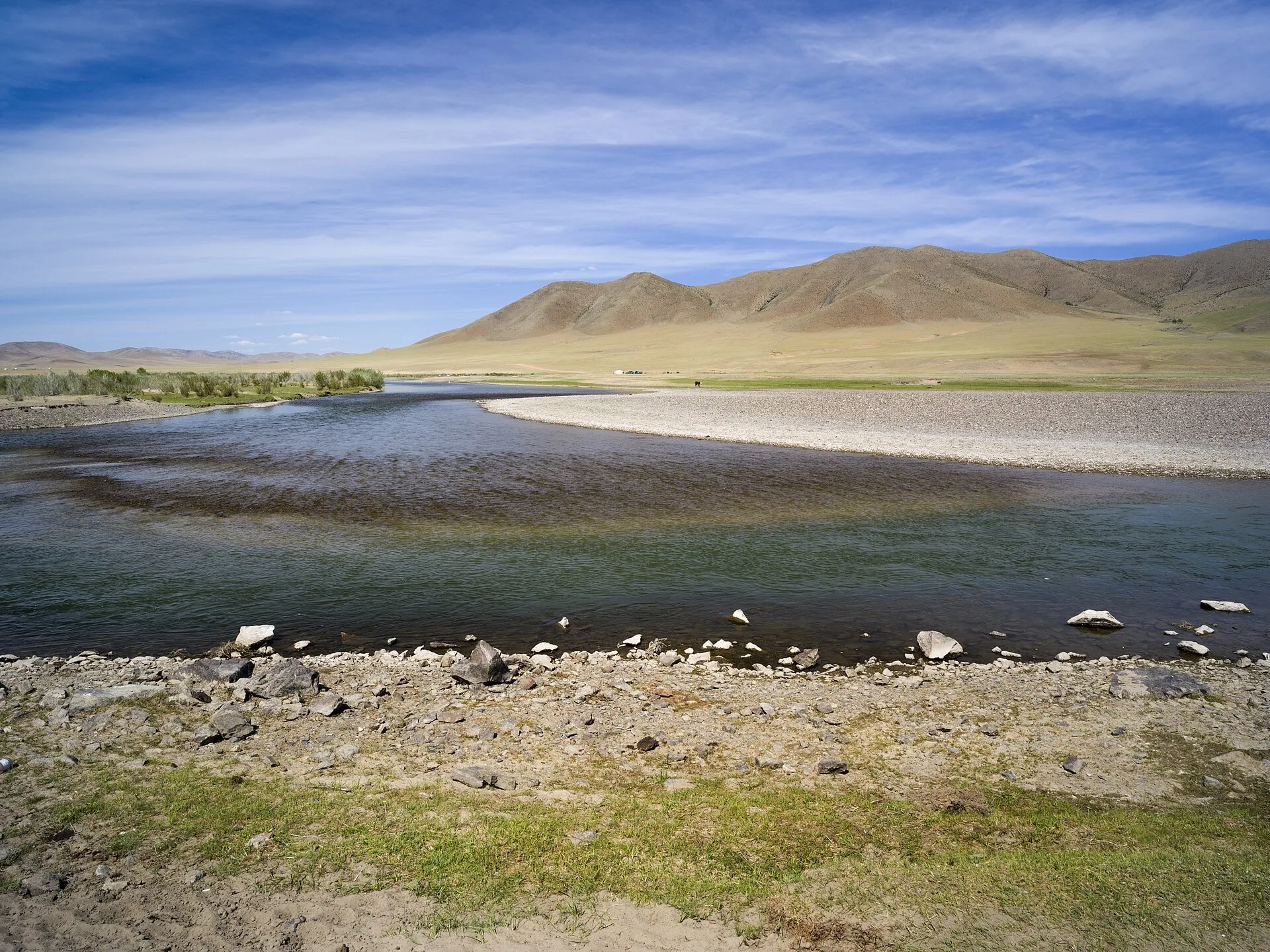 Khonin Nuga valley, Selenge Province (near Züünkharaa) landscape